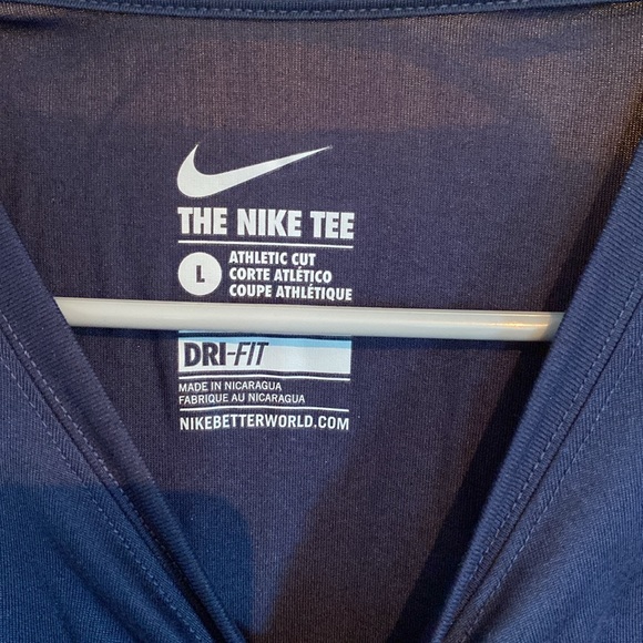 Bethel Track and Field shirt. BU. Nike dri-fit size Large. New with tag. Navy - Picture 4 of 4